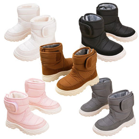 Bota Coturno Infantil Peluciada Velcro