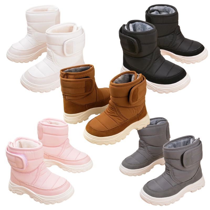 Bota Coturno Infantil Peluciada Velcro