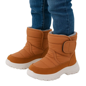 Bota Coturno Infantil Peluciada Velcro