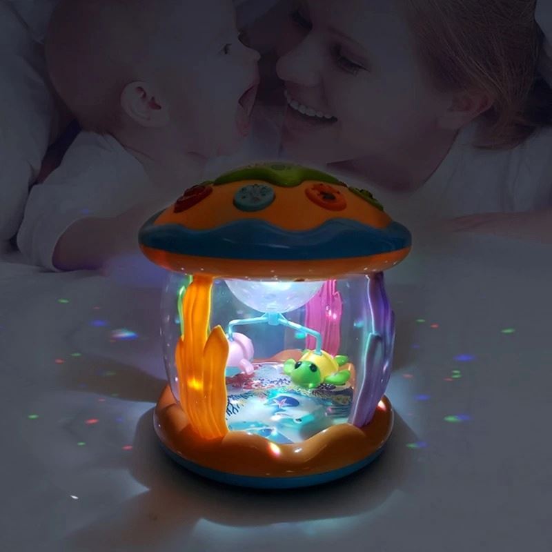 Brinquedo Aquário Musical Projetor de Luz Bambino