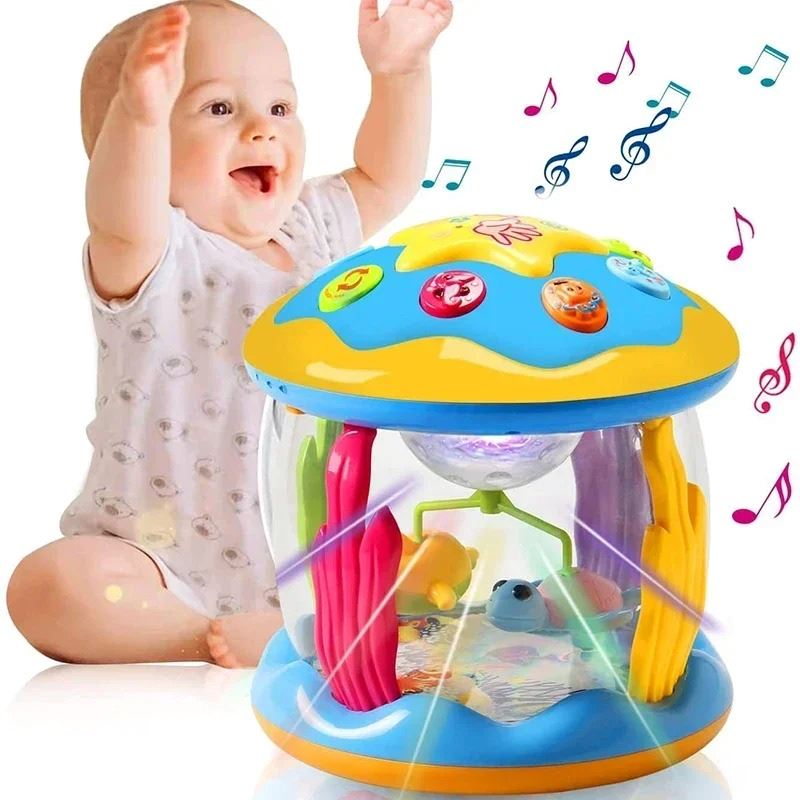 Brinquedo Aquário Musical Projetor de Luz Bambino