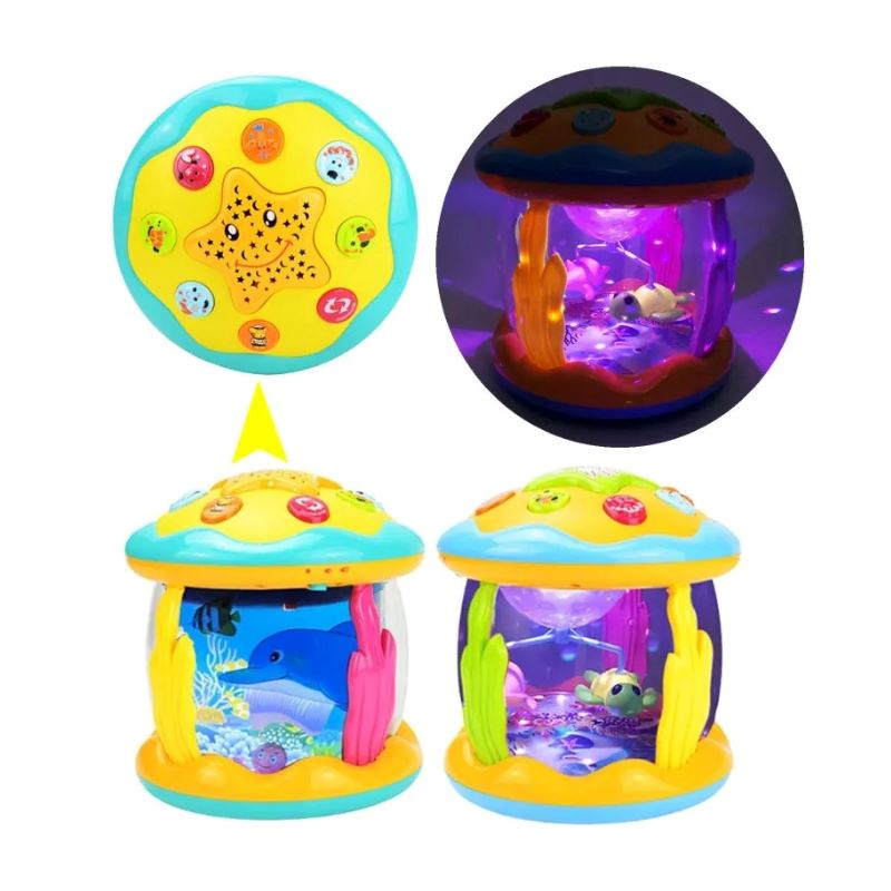 Brinquedo Aquário Musical Projetor de Luz Bambino