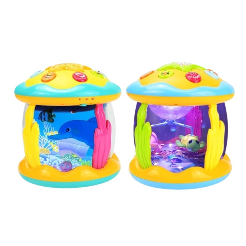 Brinquedo Aquário Musical Projetor de Luz Bambino