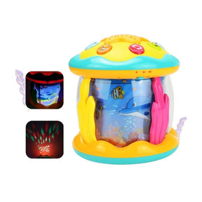 Brinquedo Aquário Musical Projetor de Luz Bambino