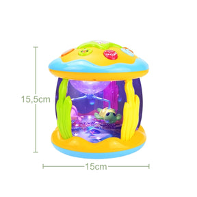 Brinquedo Aquário Musical Projetor de Luz Bambino