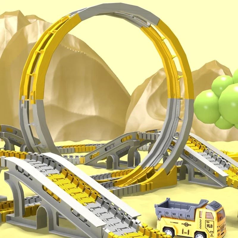 Brinquedo de Construção de Estradas Infantil Bambino