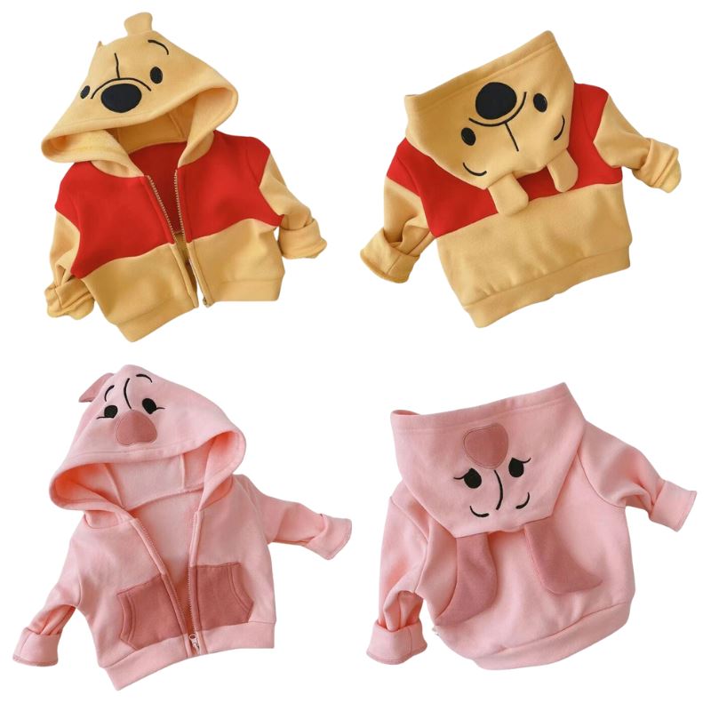 Casaco Infantil Ursinho Pooh com Capuz