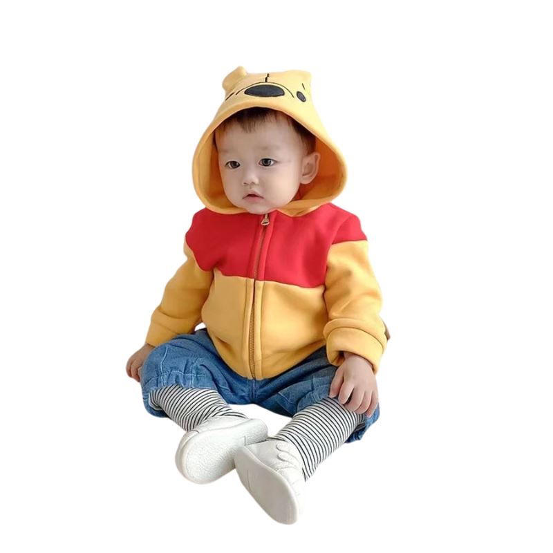 Casaco Infantil Ursinho Pooh com Capuz