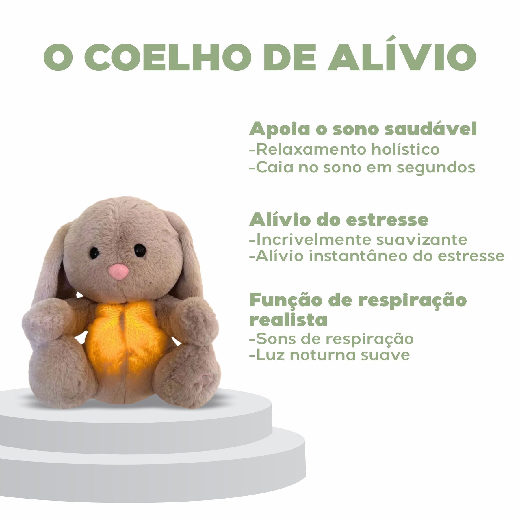 Coelho de Pelúcia que Respira