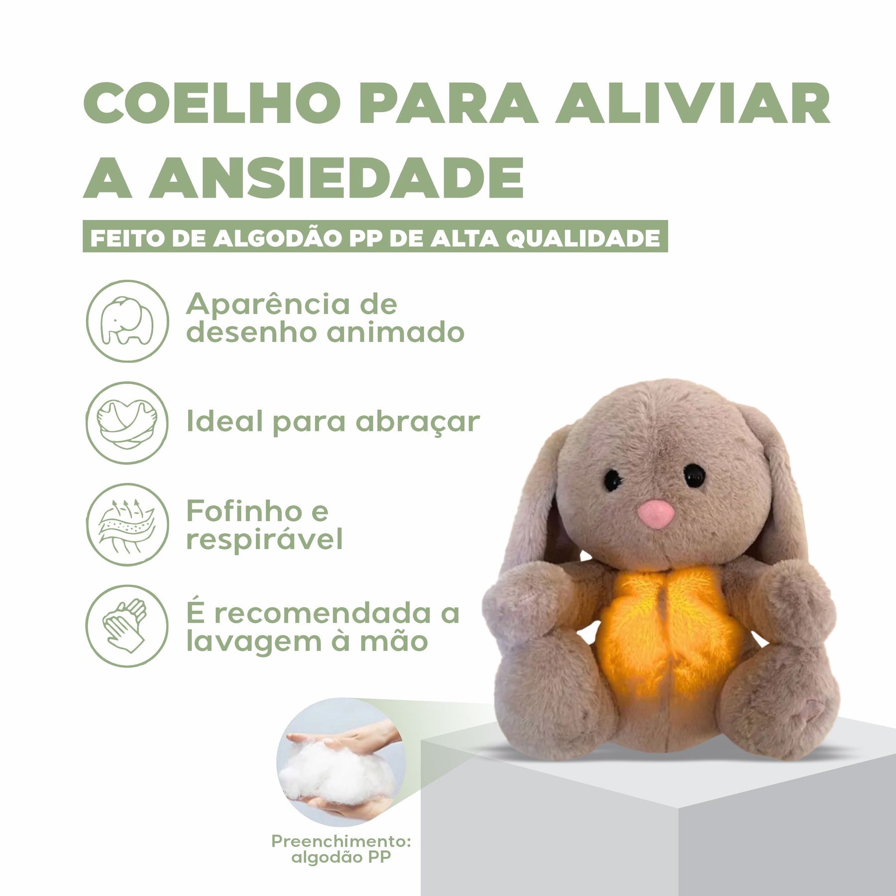 Coelho de Pelúcia que Respira
