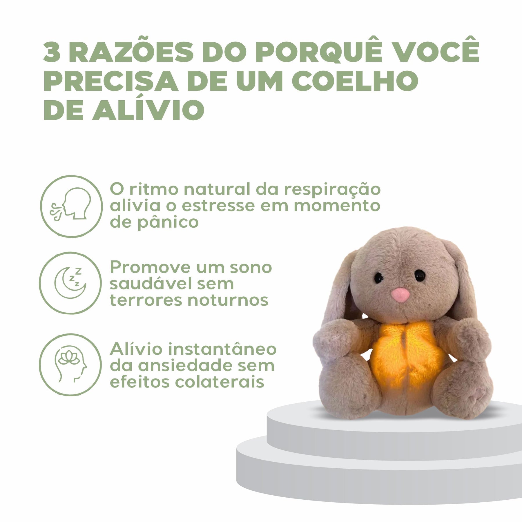 Coelho de Pelúcia que Respira