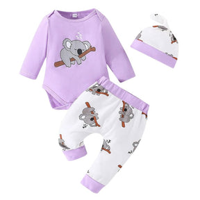 Conjunto 3 Peças para Bebê Personalizado Coala