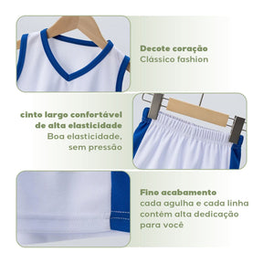 Conjunto de Basquete Infantil para o Verão - Conjunto com até 4 Unidades