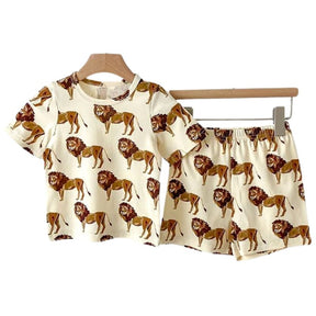 Conjunto Infantil Unissex com Estampa de Animais