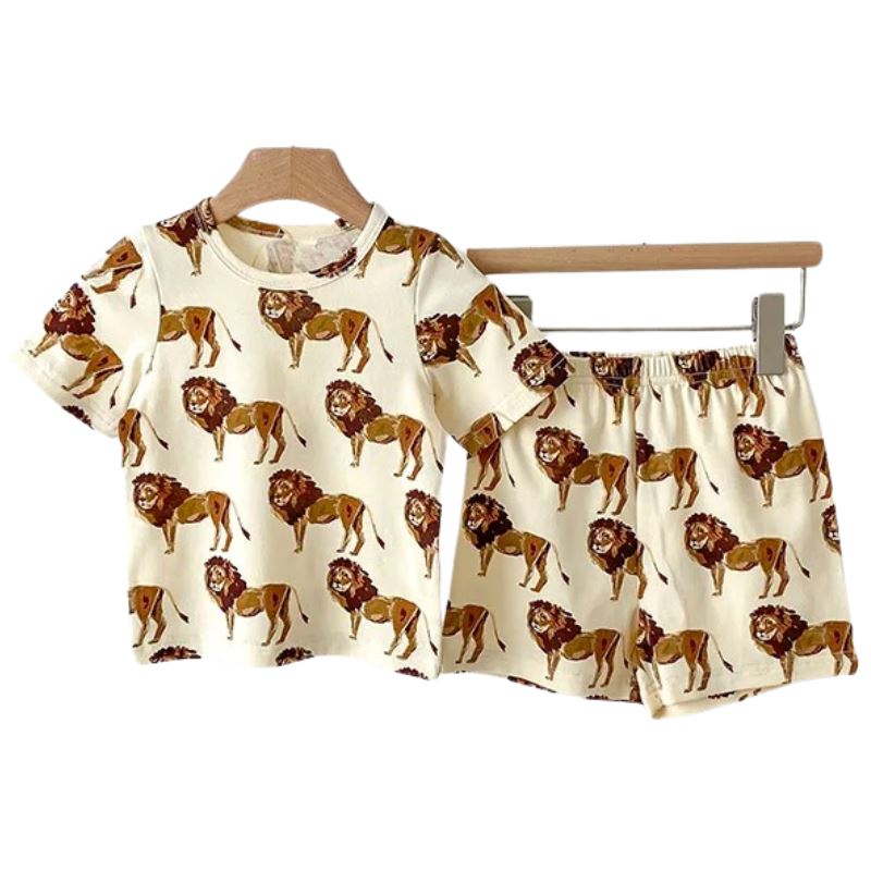 Conjunto Infantil Unissex com Estampa de Animais