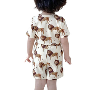 Conjunto Infantil Unissex com Estampa de Animais