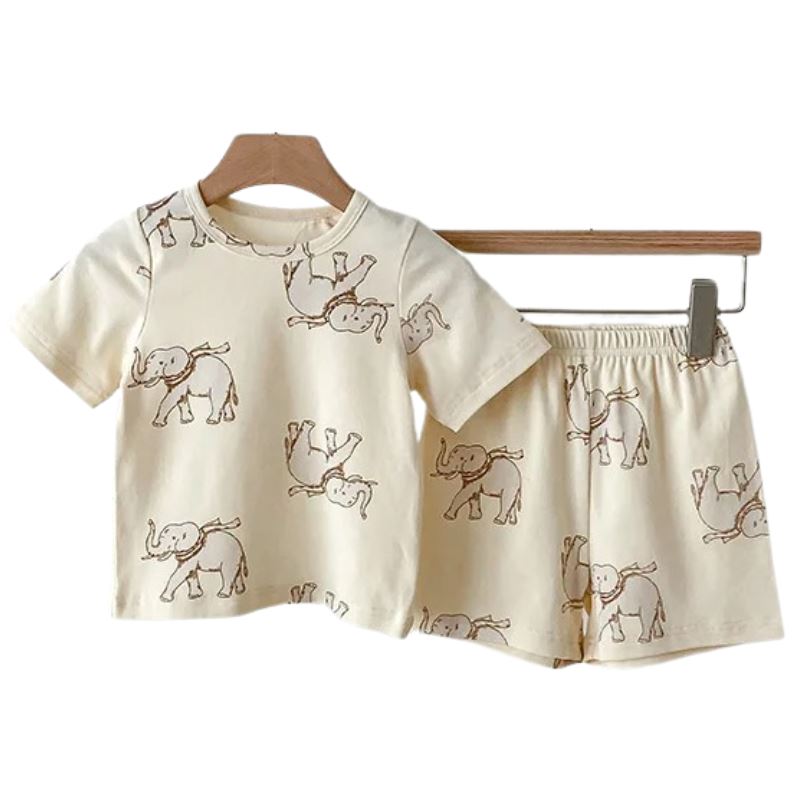 Conjunto Infantil Unissex com Estampa de Animais