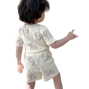 Conjunto Infantil Unissex com Estampa de Animais