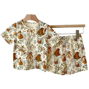 Conjunto Infantil Unissex com Estampa de Animais