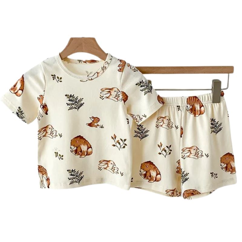 Conjunto Infantil Unissex com Estampa de Animais