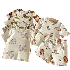 Conjunto Infantil Unissex com Estampa de Animais