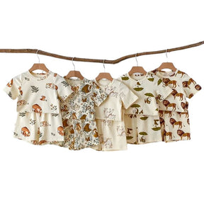 Conjunto Infantil Unissex com Estampa de Animais