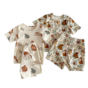 Conjunto Infantil Unissex com Estampa de Animais