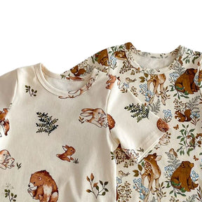 Conjunto Infantil Unissex com Estampa de Animais