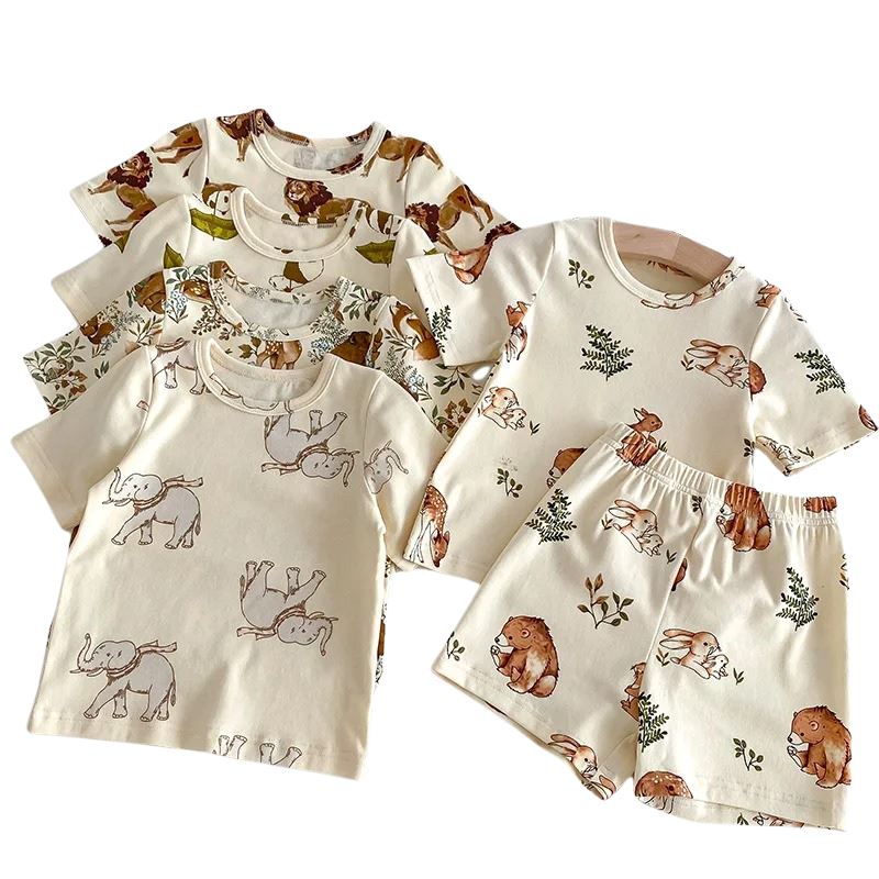 Conjunto Infantil Unissex com Estampa de Animais
