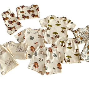 Conjunto Infantil Unissex com Estampa de Animais