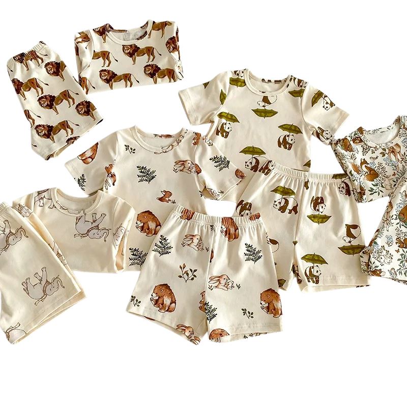 Conjunto Infantil Unissex com Estampa de Animais