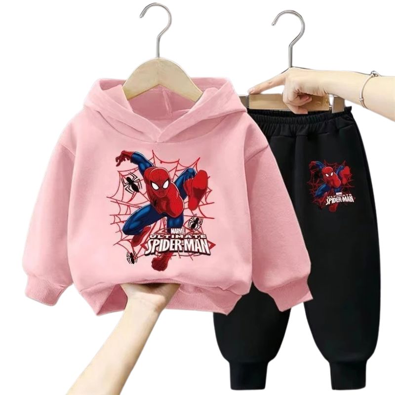 Conjunto Moletom Infantil Homem-Aranha com Capuz