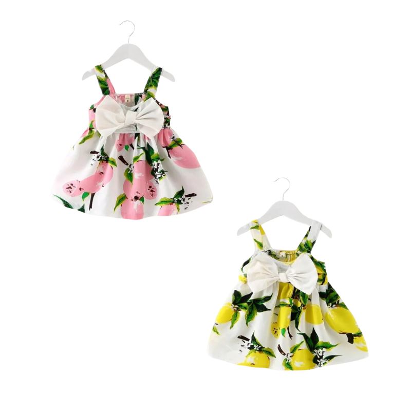Vestido Princesa sem Mangas - Bebês de 0 a 2 Anos