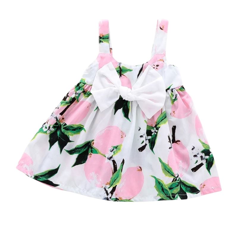Vestido Princesa sem Mangas - Bebês de 0 a 2 Anos