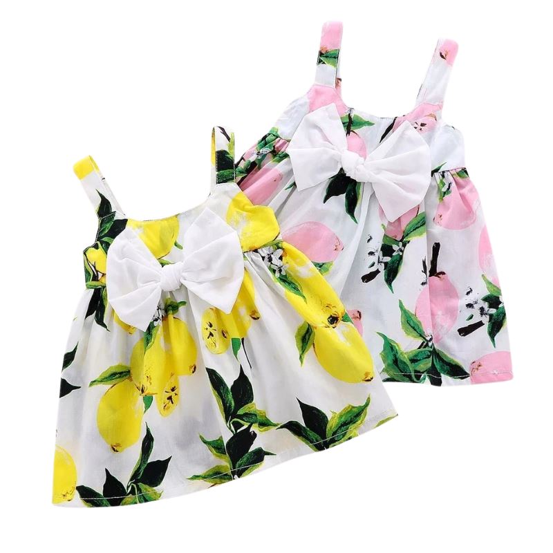 Vestido Princesa sem Mangas - Bebês de 0 a 2 Anos