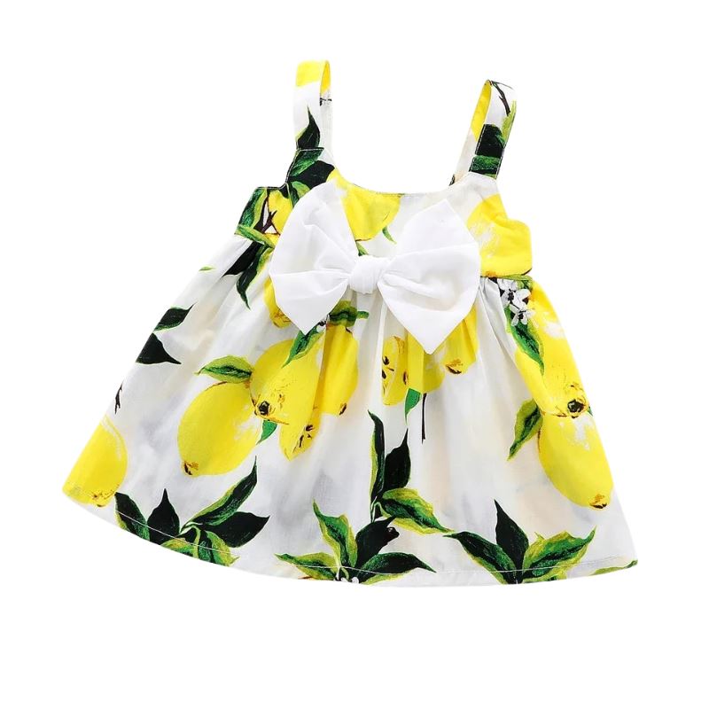 Vestido Princesa sem Mangas - Bebês de 0 a 2 Anos