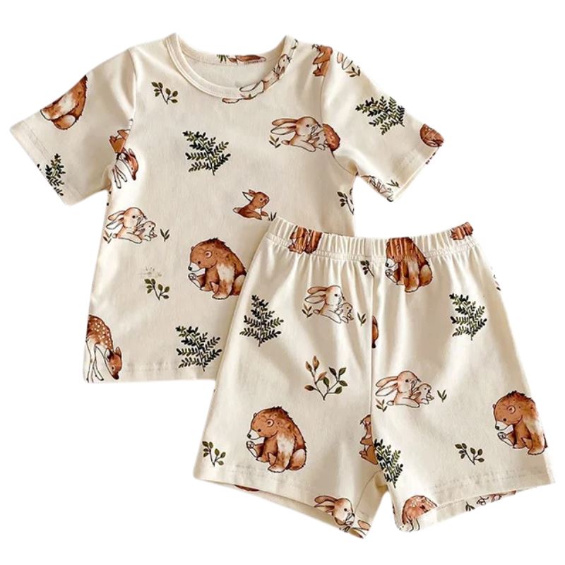 Conjunto Infantil Unissex com Estampa de Animais