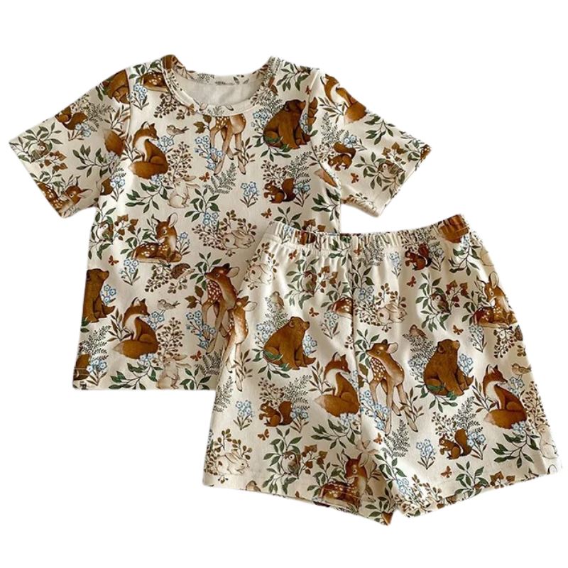 Conjunto Infantil Unissex com Estampa de Animais