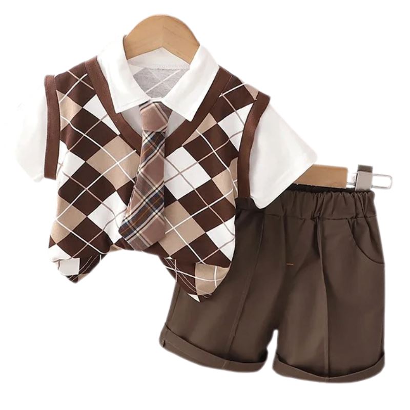 Conjunto Infantil de Verão Menina e Menino High School