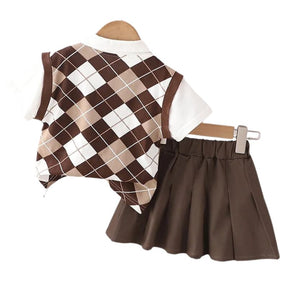 Conjunto Infantil de Verão Menina e Menino High School