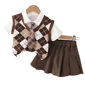 Conjunto Infantil de Verão Menina e Menino High School