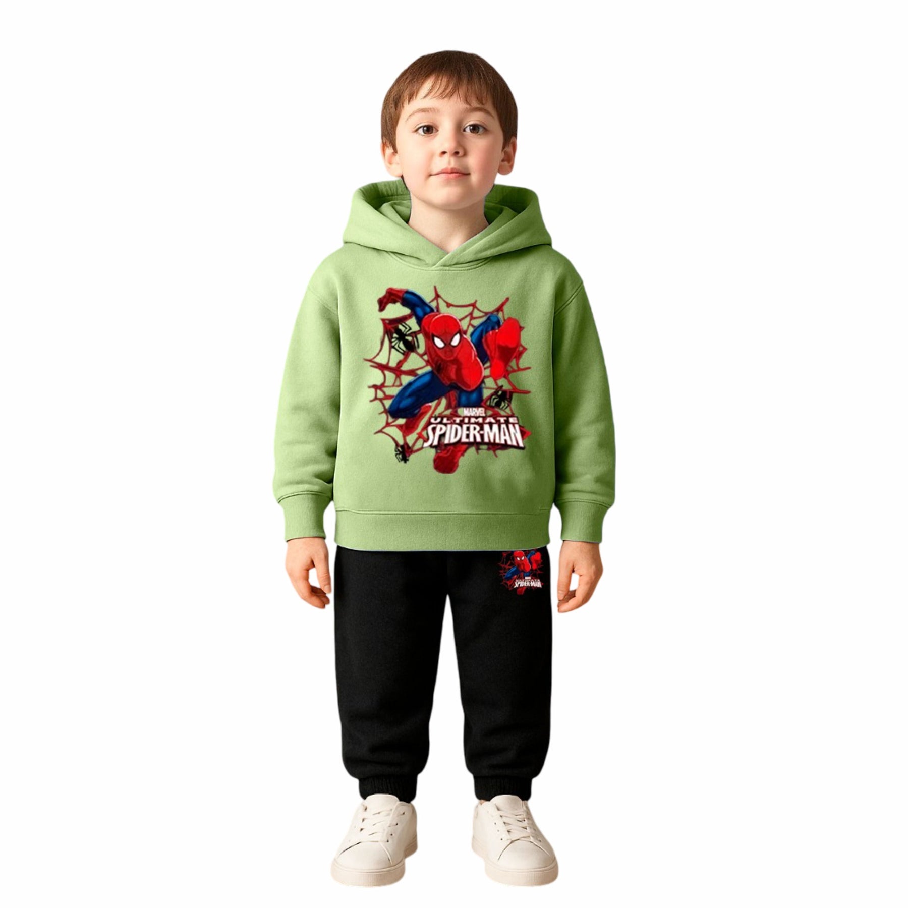 Conjunto Moletom Infantil Homem-Aranha com Capuz