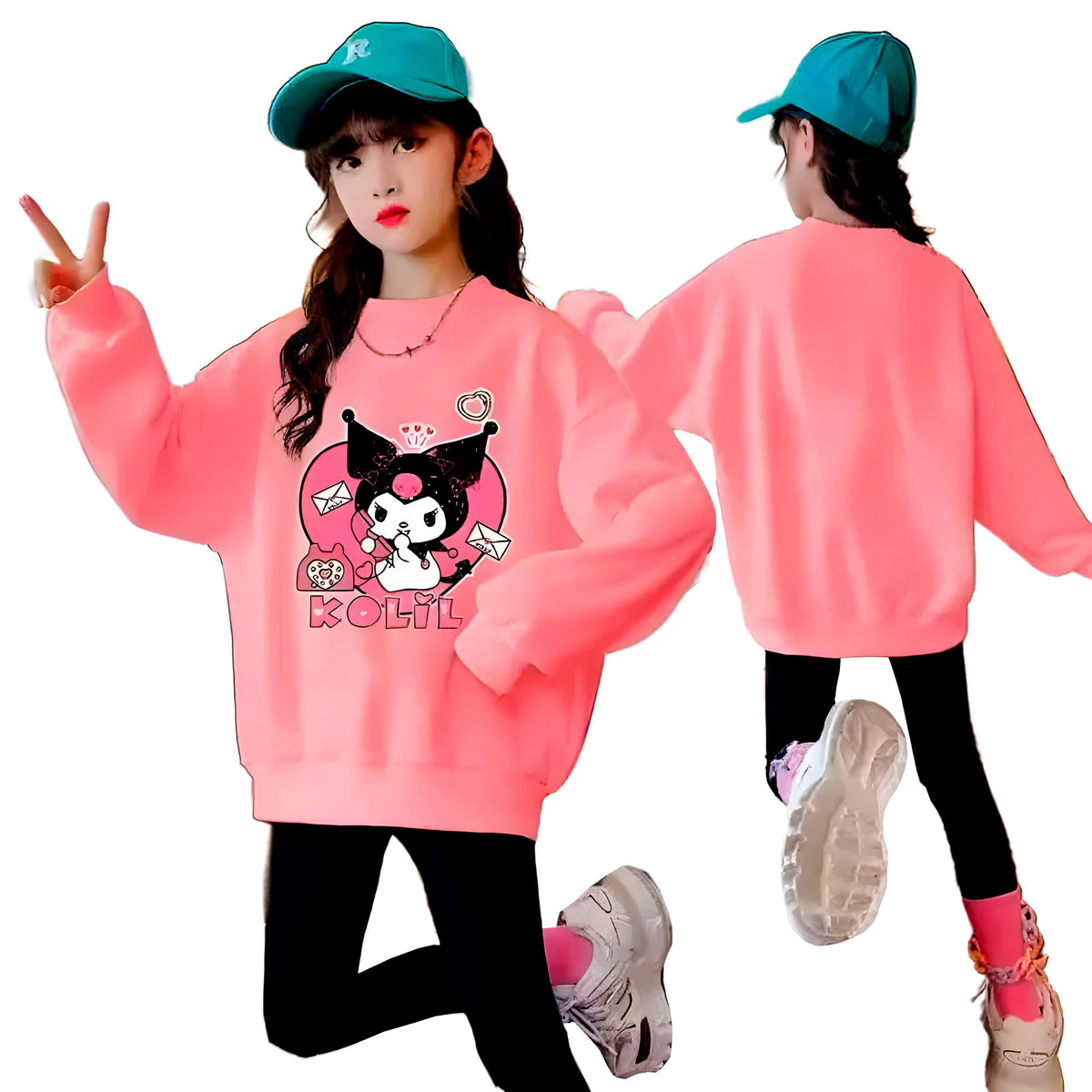Conjunto Moletom Infantil Kuromi