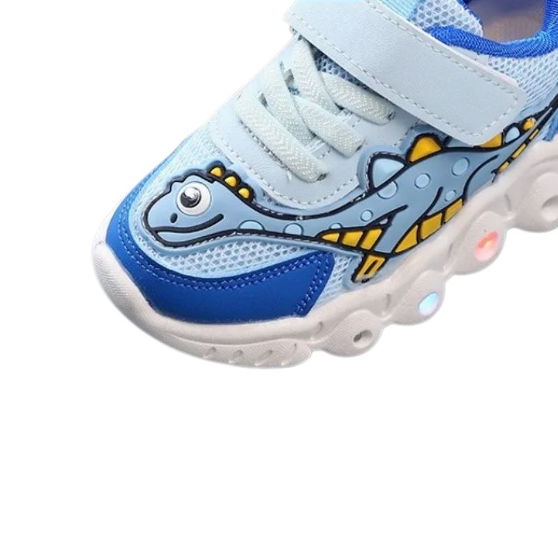 Tênis Dino LED Infantil Bambino