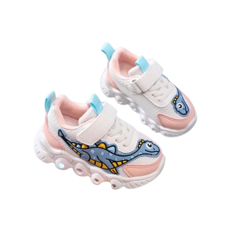 Tênis Dino LED Infantil Bambino
