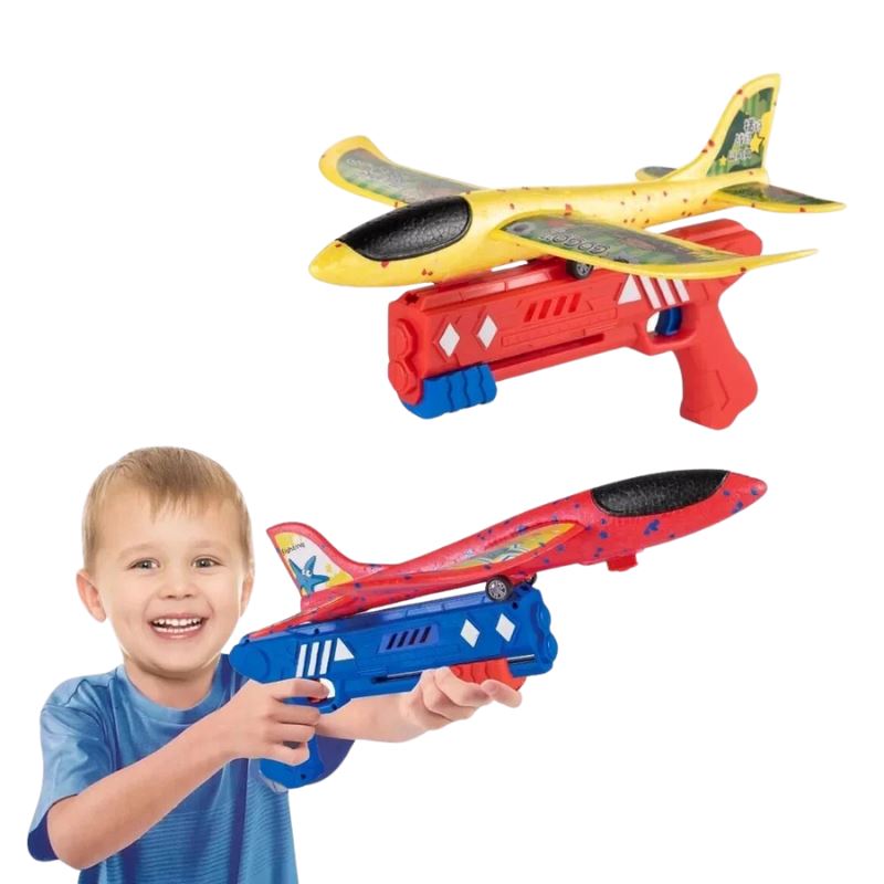 Lançador de Avião para Crianças + Um Avião de Brinde!