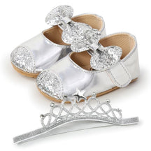 Sapatilha Mary Jane + Tiara Recém Nascida
