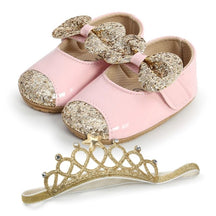 Sapatilha Mary Jane + Tiara Recém Nascida