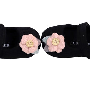 Sapatilha Flor Bordada para Bebê