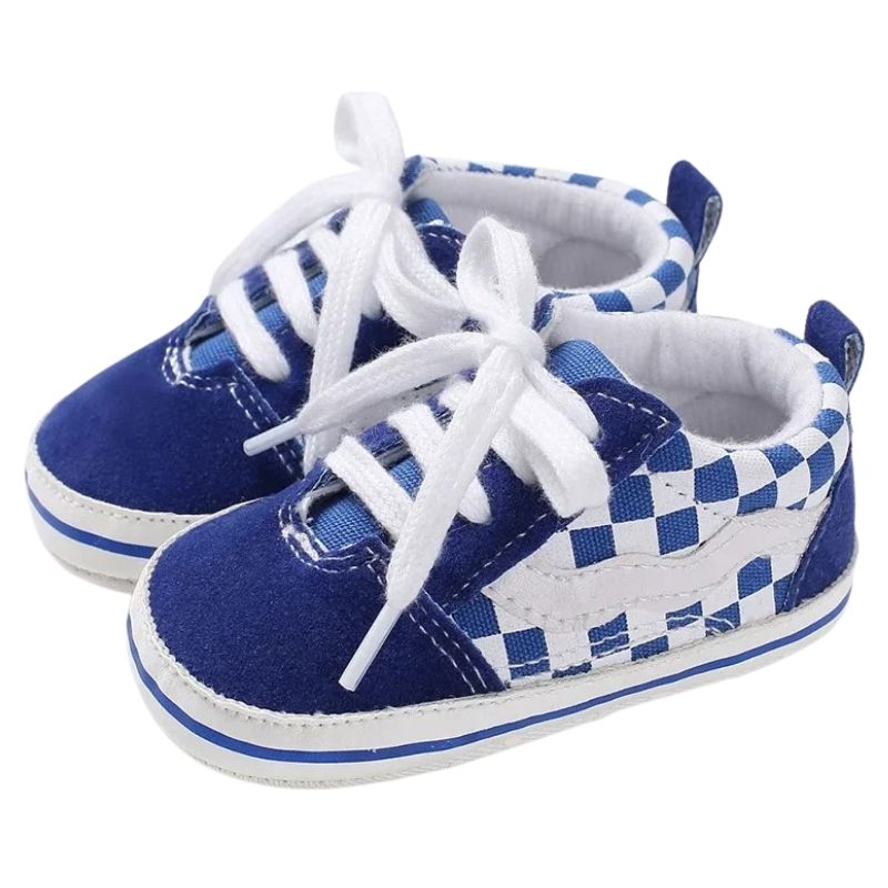 Sapatinho Bebê Estilo Tênis Casual Xadrez